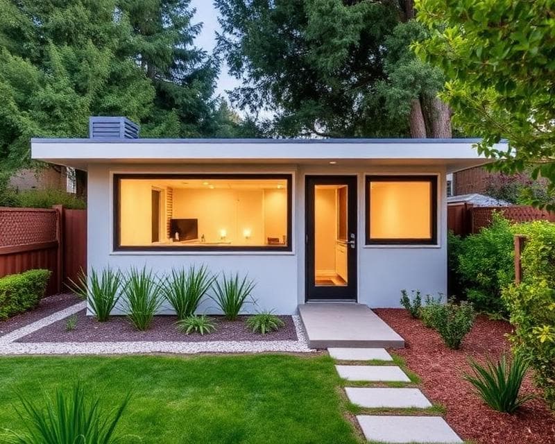 Modern ADU in California backyard